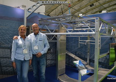 Miranda and Joost van der Waay, in front of one of their custom-made products